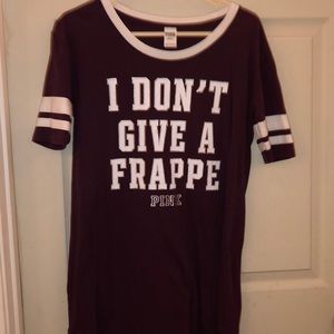 PINK quarter length sleeve shirt